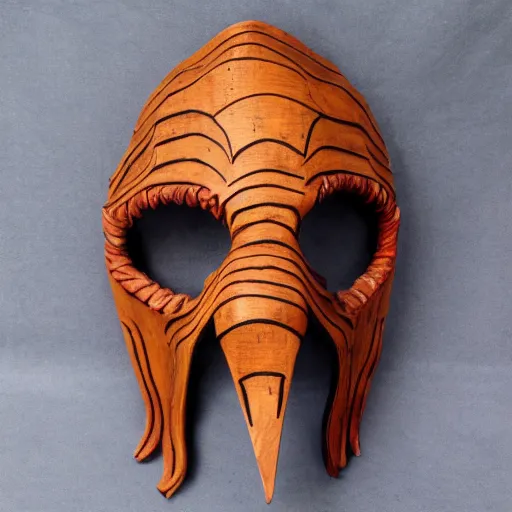 Image similar to mind flayer wooden mask