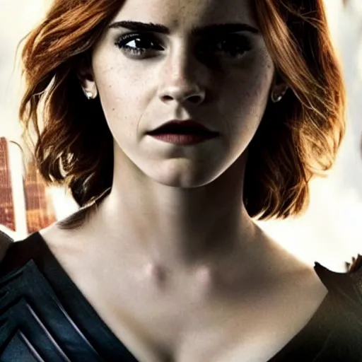 Image similar to Emma Watson as Black Widow