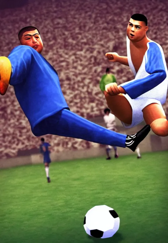 Image similar to ronaldo nazario in kung fu soccer