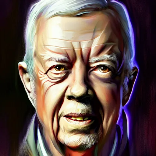 Prompt: full head portrait of jimmy carter as Dr Strange, fantasy, intricate, elegant, digital painting, trending on artstation, concept art, sharp focus, illustration by Gaston Bussiere, 4k.