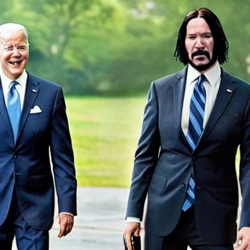 Prompt: joe biden as john wick