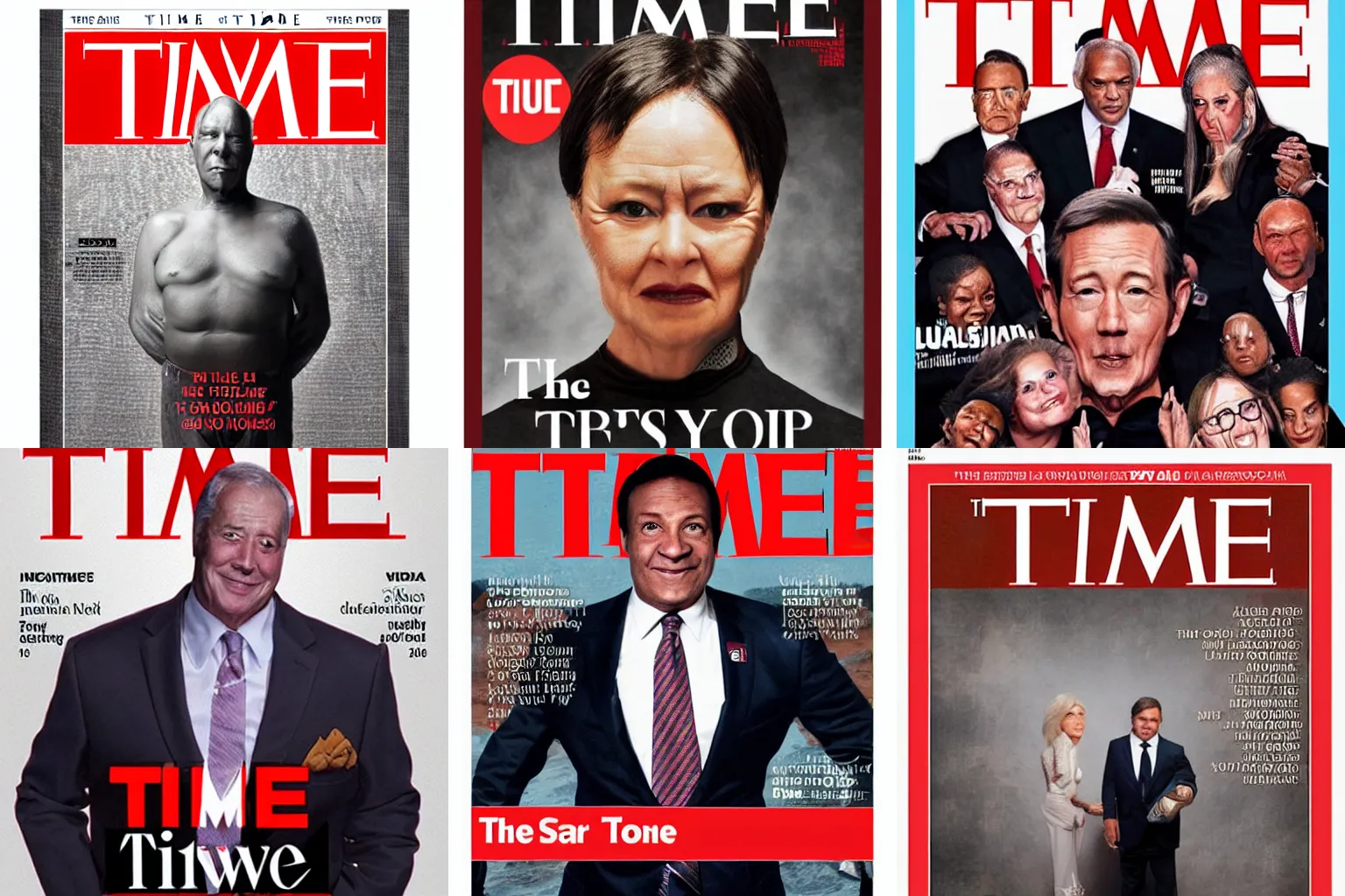 Prompt: The Cover of Time Magazine in 2040
