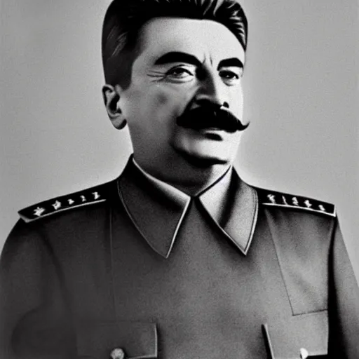 Image similar to “Joseph Stalin is the prime minister of modern Spain, 50mm portait photograph”