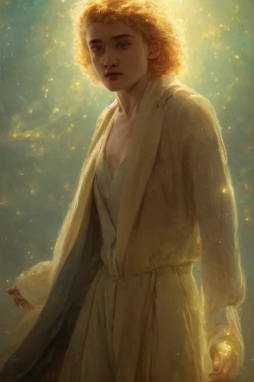 Prompt: julia garner as doctor who, radiant light, caustics, heroic, bright iridescent light, by gaston bussiere, bayard wu, greg rutkowski, maxim verehin bloom dramatic lighting