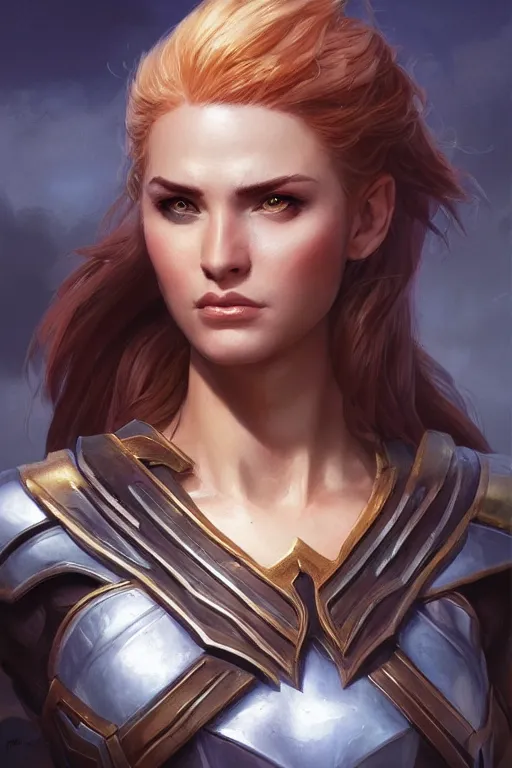 Image similar to amazon valkyrie athena, d & d, fantasy, portrait, highly detailed, headshot, digital painting, trending on artstation, concept art, sharp focus, illustration, art by artgerm and greg rutkowski and magali villeneuve