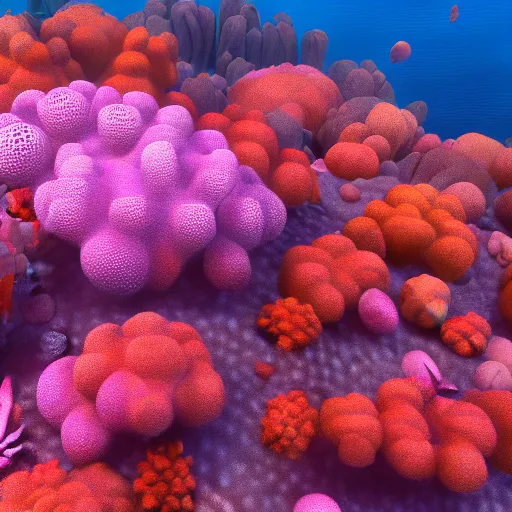 Prompt: cg redshift render of coral underwater, vibrant, surreal