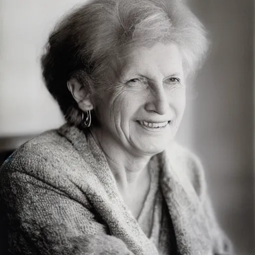 Image similar to Candid portrait photograph of Wilma Deering taken by Annie Leibovitz