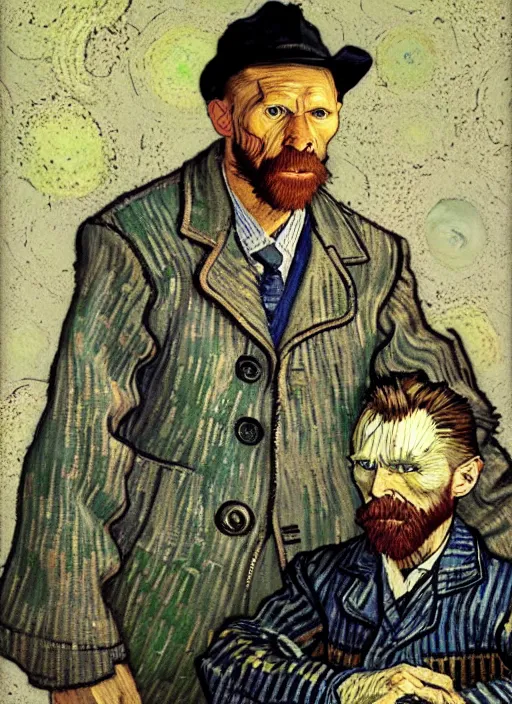 Image similar to hyper realistic capetown painted vincent van gogh by chiara bautista and norman rockwell and greg rutkowski weta studio, and lucasfilm