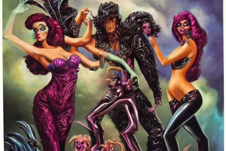 Prompt: monster high, boris vallejo, julie bell