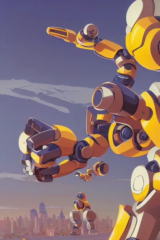 Image similar to metabots medabots medarotto medarot robot minimalist comics, behance hd by jesper ejsing, by rhads, makoto shinkai and lois van baarle, ilya kuvshinov, rossdraws global illumination ray tracing hdr radiating a glowing aura