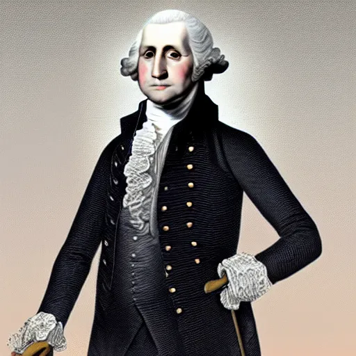 Prompt: george washington in modern clothing