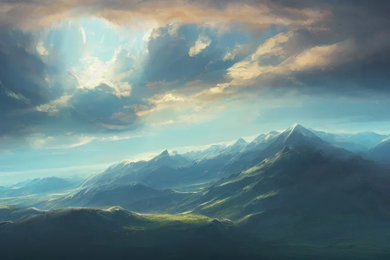 Image similar to the sky is an ocean over the mountains by jessica rossier