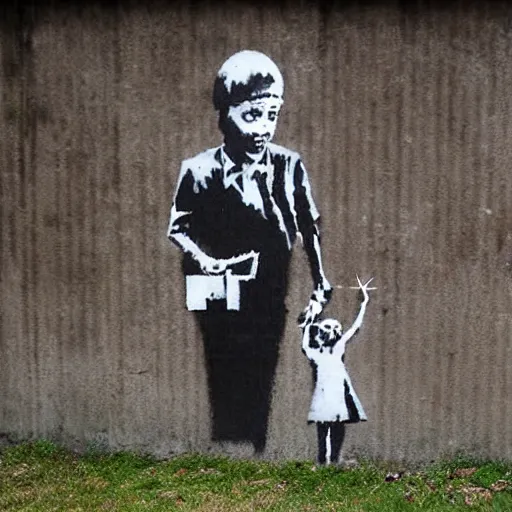 Image similar to image by banksy