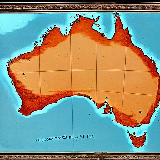 Prompt: a photograph of Australia, 1800