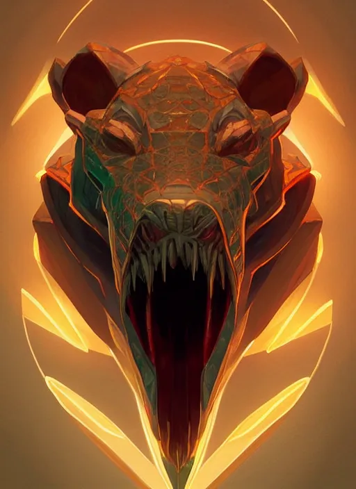 Image similar to symmetry!! portrait of renekton, league of legends, glowing lights!! intricate, elegant, highly detailed, digital painting, artstation, concept art, smooth, sharp focus, illustration, art by artgerm and greg rutkowski and alphonse mucha