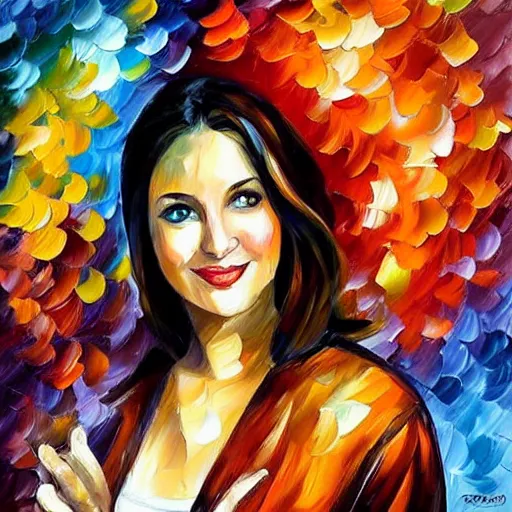 Prompt: a character by Leonid Afremov