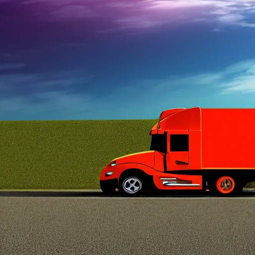 Image similar to a big truck, isolated, gradient background