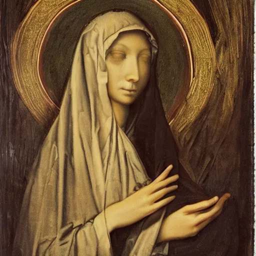 Image similar to veiled virgin