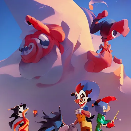 Prompt: hero world animaniacs, behance hd by jesper ejsing, by rhads, makoto shinkai and lois van baarle, ilya kuvshinov, rossdraws global illumination