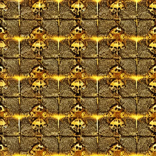 Image similar to 3d render of an abstract pattern gold tile, symetrical