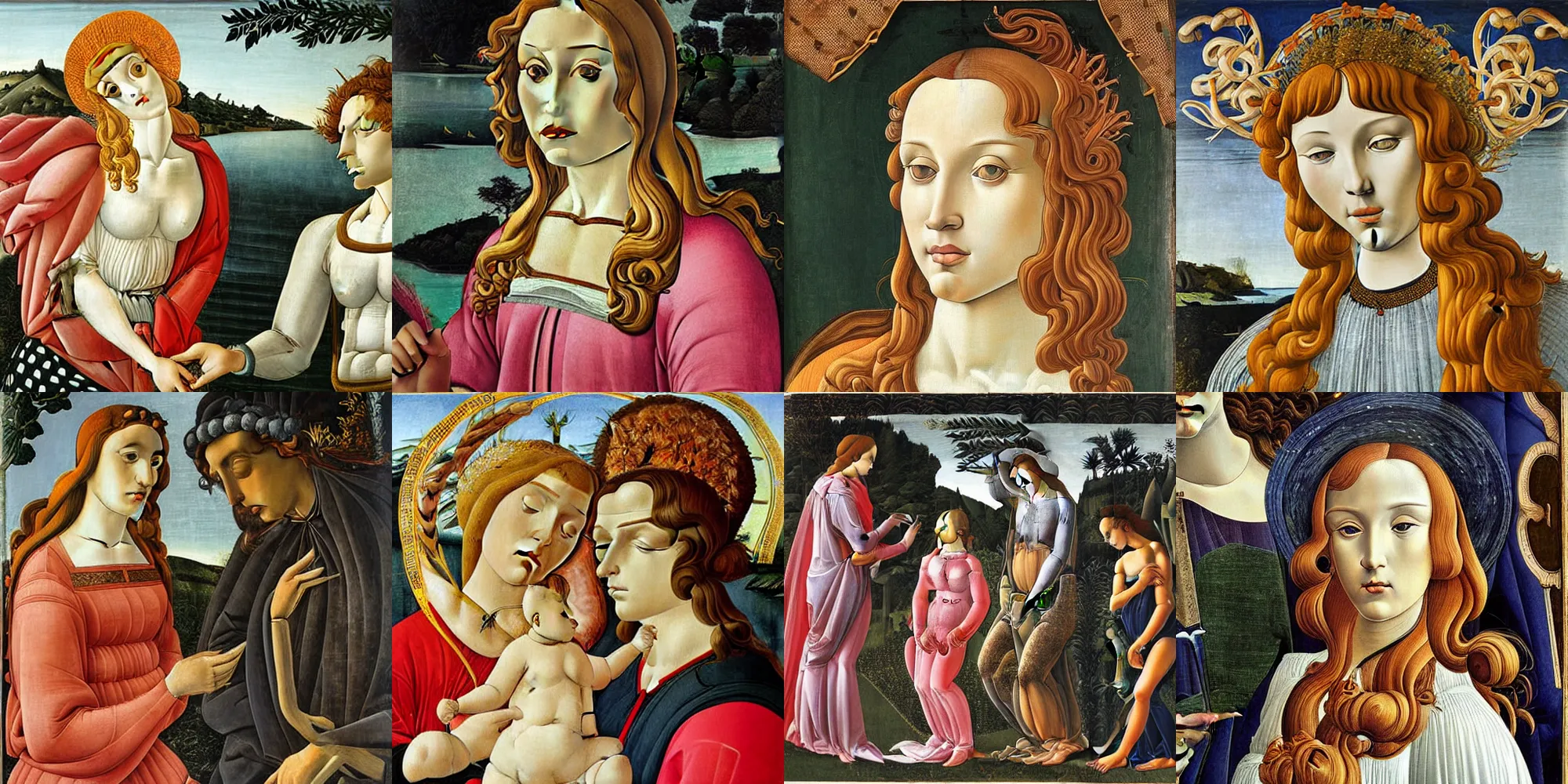 Prompt: Artwork by Sandro Botticelli