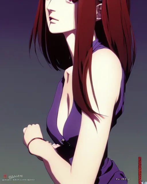 Image similar to portrait Anime as eva green girl cute-fine-face, brown-red-hair pretty face, realistic shaded Perfect face, fine details. Anime. realistic shaded lighting by Ilya Kuvshinov katsuhiro otomo ghost-in-the-shell, magali villeneuve, artgerm, rutkowski, WLOP Jeremy Lipkin and Giuseppe Dangelico Pino and Michael Garmash and Rob Rey