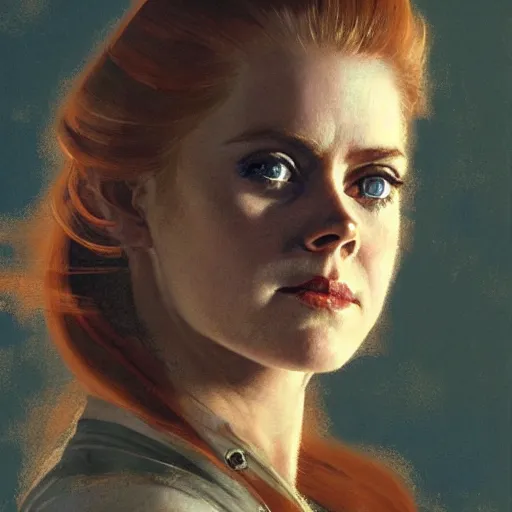 Image similar to ultra realistic portrait painting of amy adams as a western outlaw, art by frank frazetta, 4 k, ultra realistic, highly detailed, epic lighting