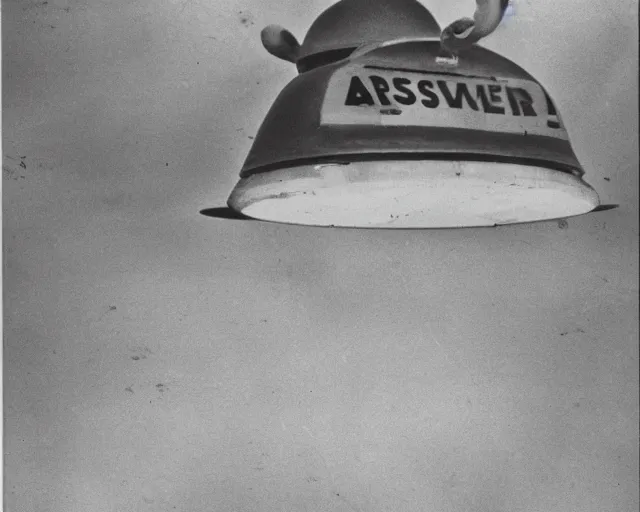Image similar to photographic proof of the roswell flying saucer, early black and white photo, yellowed with age, cdx