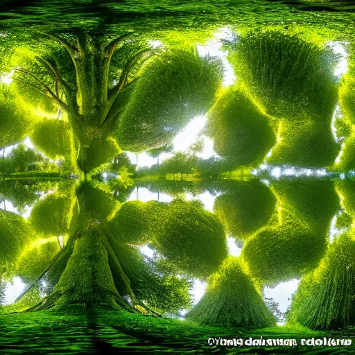 Image similar to 360 degree photo of a lush forest in France, 8k, award-winning