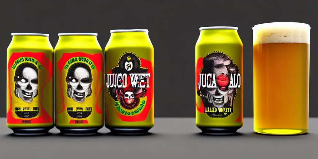 Prompt: juan caloto mexican beer wild west, octane render, juicy ipa