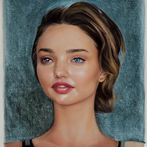 Image similar to Miranda Kerr, portrait, by Jeszika Le Vye