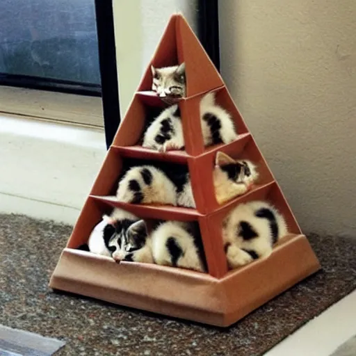 Image similar to a pyramid for your cat