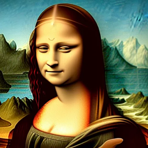 Image similar to emma watson as mona lisa