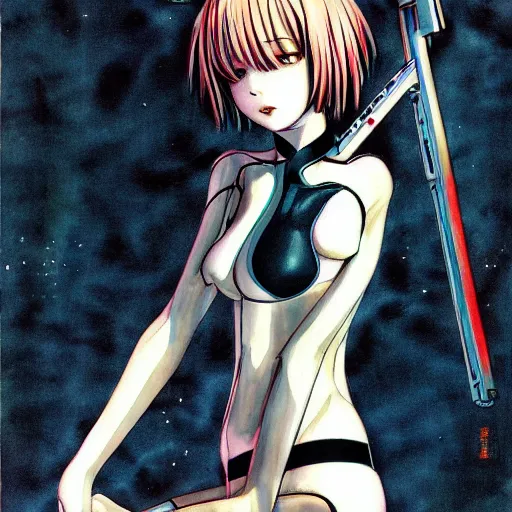 Image similar to !dream rei ayanami by hiroaki samura