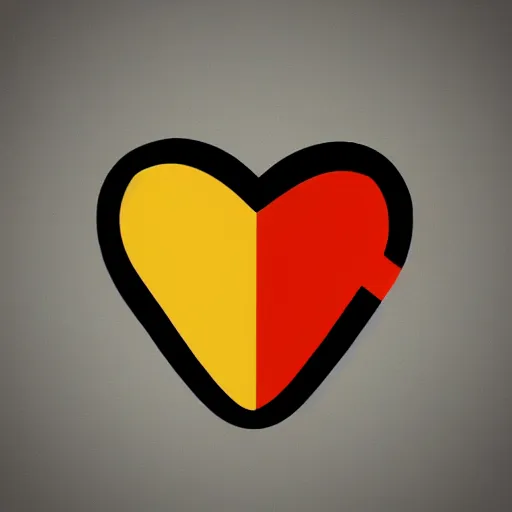 Prompt: g heart logo minimalist