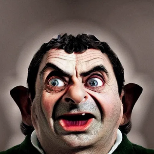 Prompt: if mr. bean was a hobbit, perfect faces, award winning photography