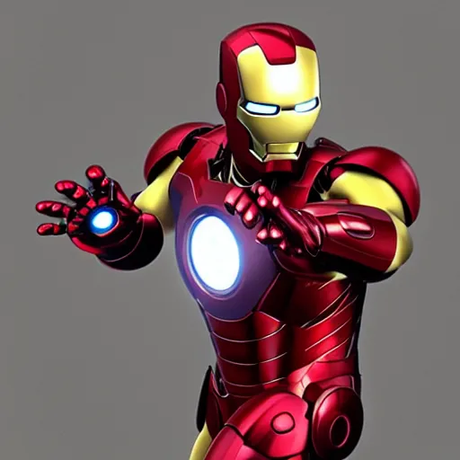 Image similar to “minion iron man, UHD, hyperrealistic render”