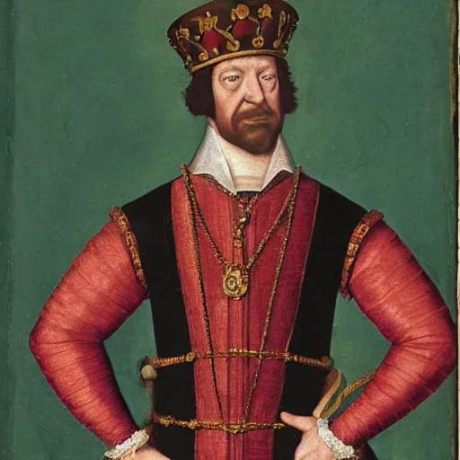 Prompt: a middle - aged man as the king of england in 1 5 0 0 s