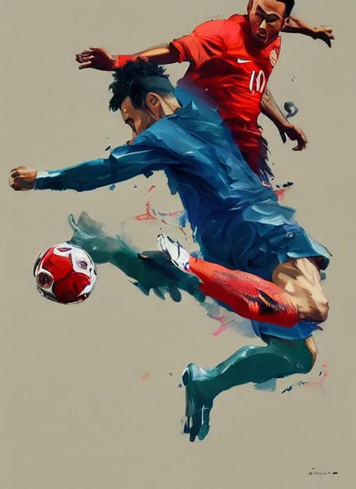 Image similar to semi reallistic gouache gesture painting, by yoshitaka amano, by ruan jia, by Conrad roset, by dofus online artists, detailed anime 3d render of Neymar Jr kicking a watermelon, Neymar soccer player watermelon , watermellon ball Neymar jr, portrait, cgsociety, artstation, rococo mechanical, Digital reality, sf5 ink style, dieselpunk atmosphere, gesture drawn