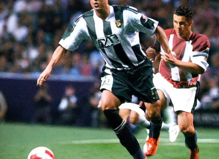 Prompt: realistic photo of ronaldo in the hall of fame 5