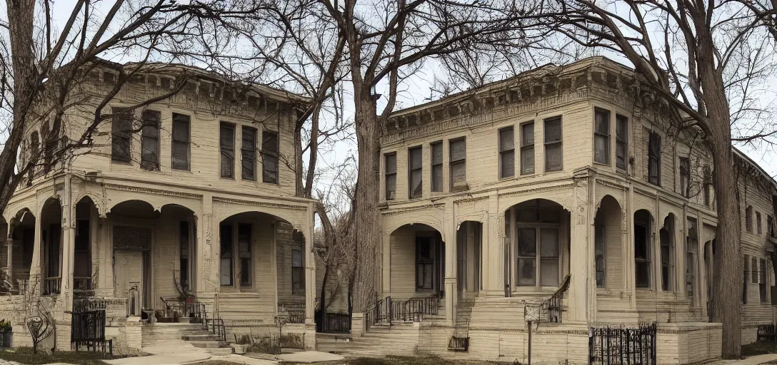 Image similar to egyptian revival house on south side of chicago.