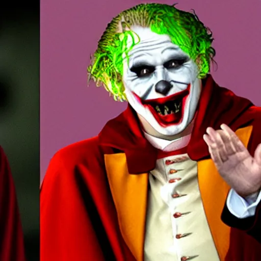 Image similar to the pope as the joker