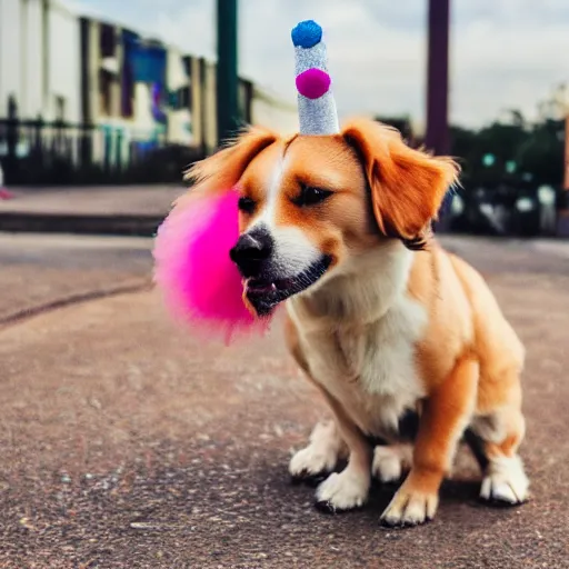 Image similar to photo of a dog clown