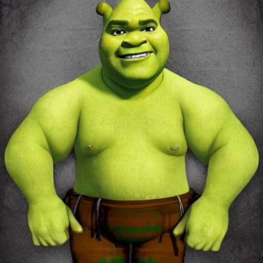 Image similar to kelsey grammer as shrek made out of corn, character art