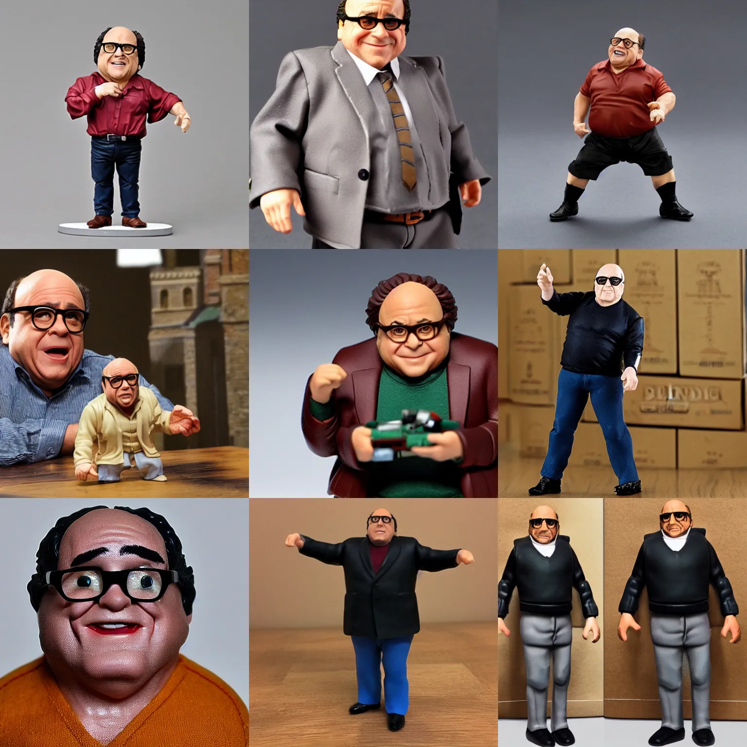 Prompt: Danny Devito action figure