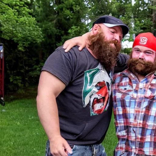 Image similar to redneck conjoined twins backyard wrestling