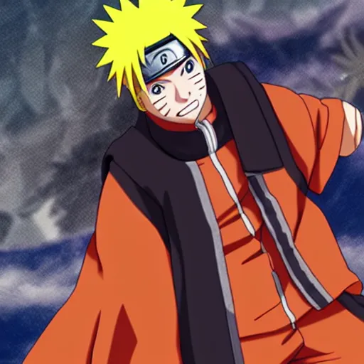 Image similar to naruto as an akatsuki member with sharinggan,