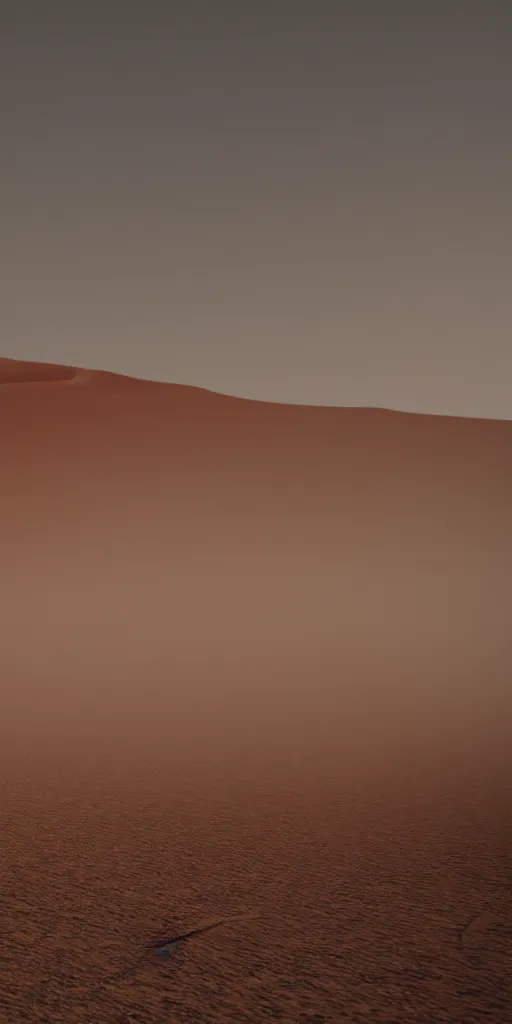 Image similar to blood falling in the desert sand, cinematic, highly detailed wide, atmospheric lighting, muted colors