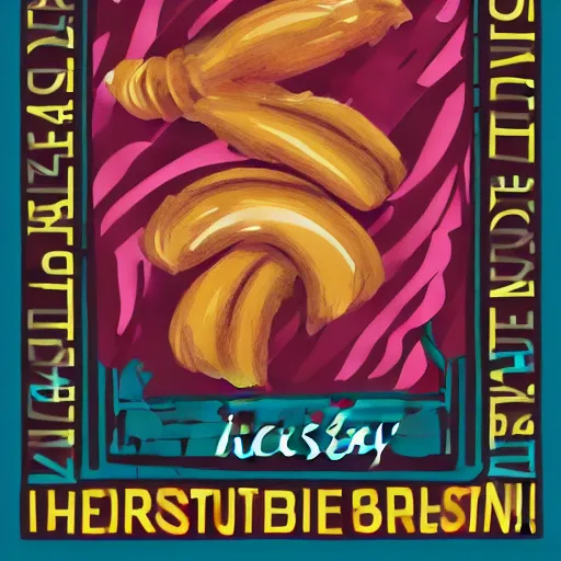 Image similar to croissant propaganda poster