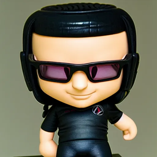 Prompt: joe satriani as nendoroid, kodak film